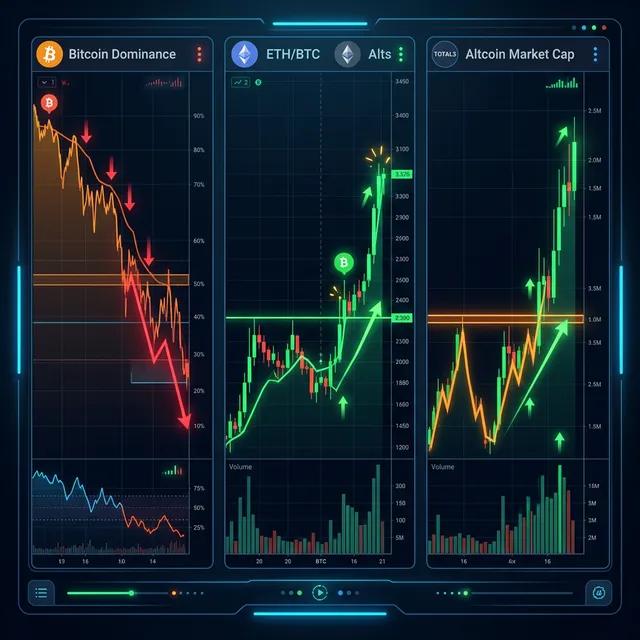アルトシーズン到来を告げる3つのチャート指標