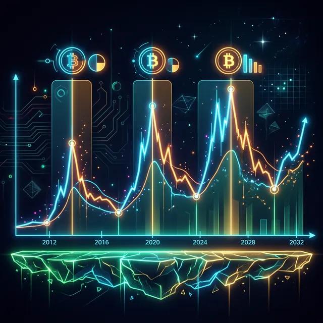 半減期サイクルと底値の推移図解