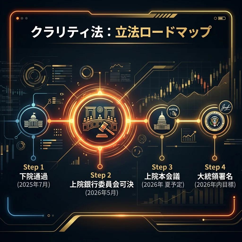 クラリティ法進捗フロー