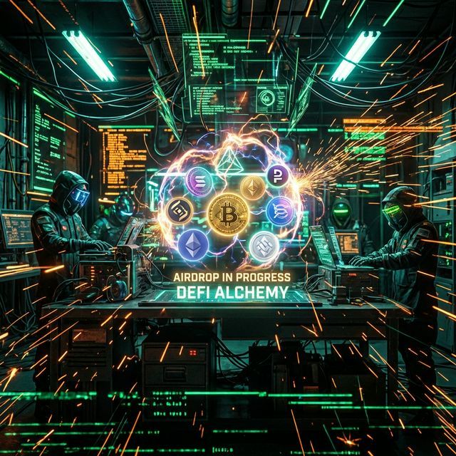エアドロップ・DeFi錬金術のイメージ