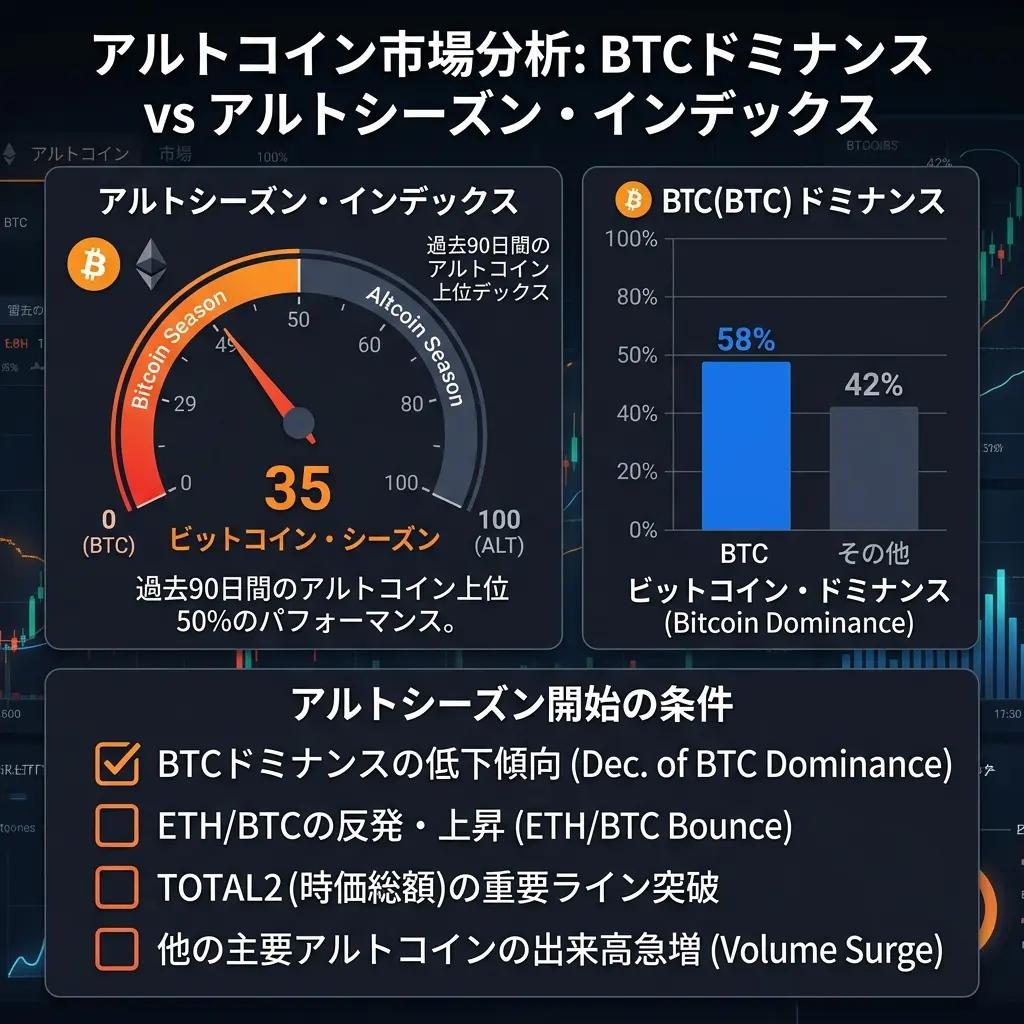 アルトコイン市場・分析インフォグラフィック