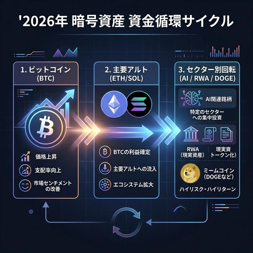 2026年 暗号資産 資金循環サイクル