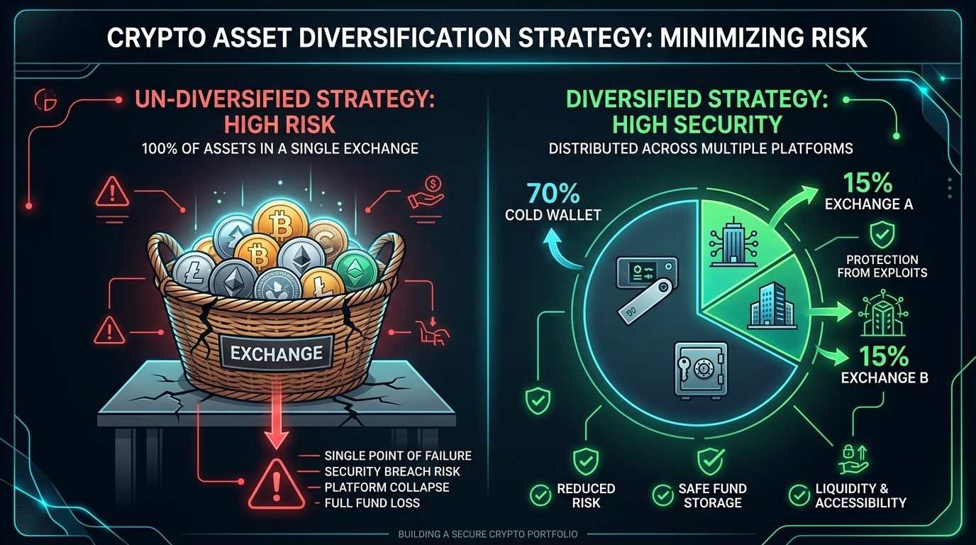 Crypto Asset Diversification Strategy Infographic