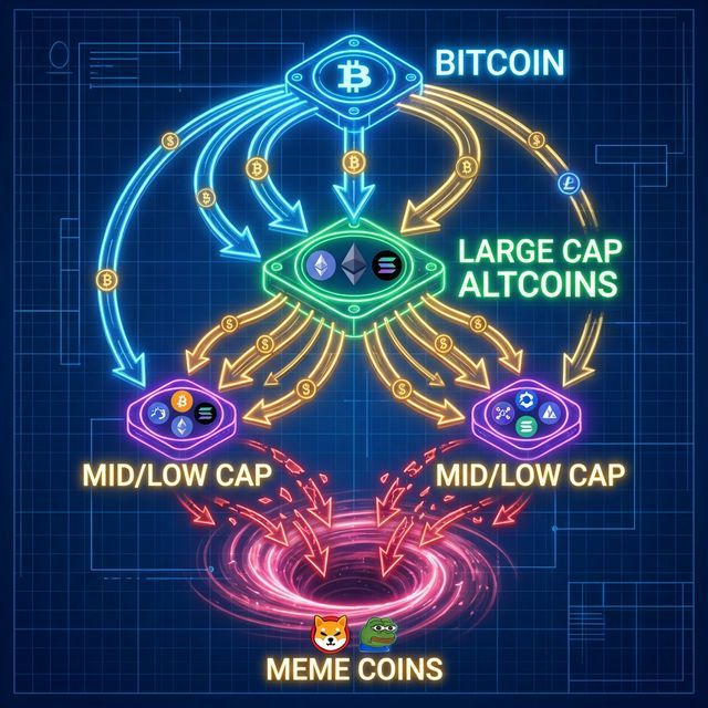 暗号資産の資金ローテーション図解