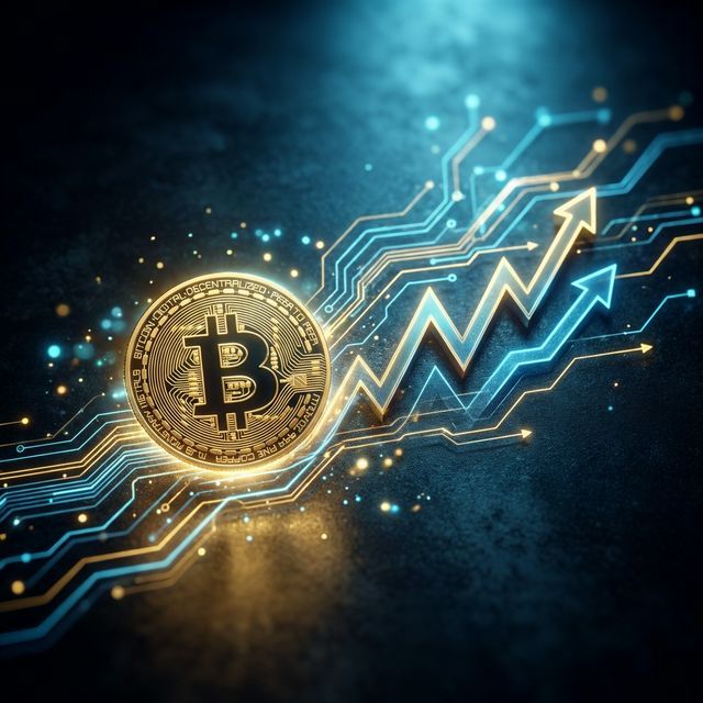 ビットコインと株式市場の相関イメージ