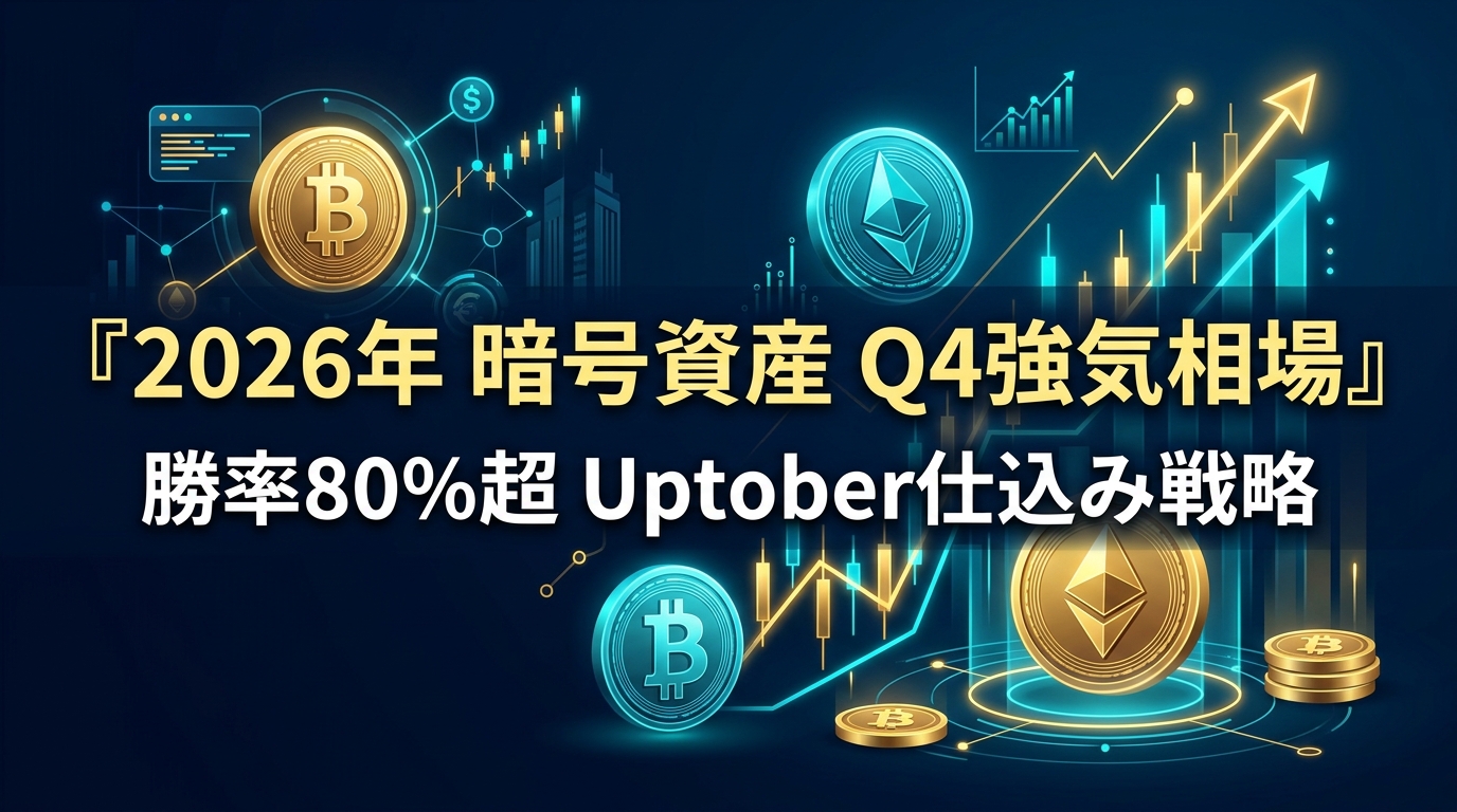 【2026年最新】暗号資産はなぜ10月〜12月（Q4）に爆騰するのか？「Uptober」アノマリーの勝率データと年末強気相場で大勝する仕込み戦略