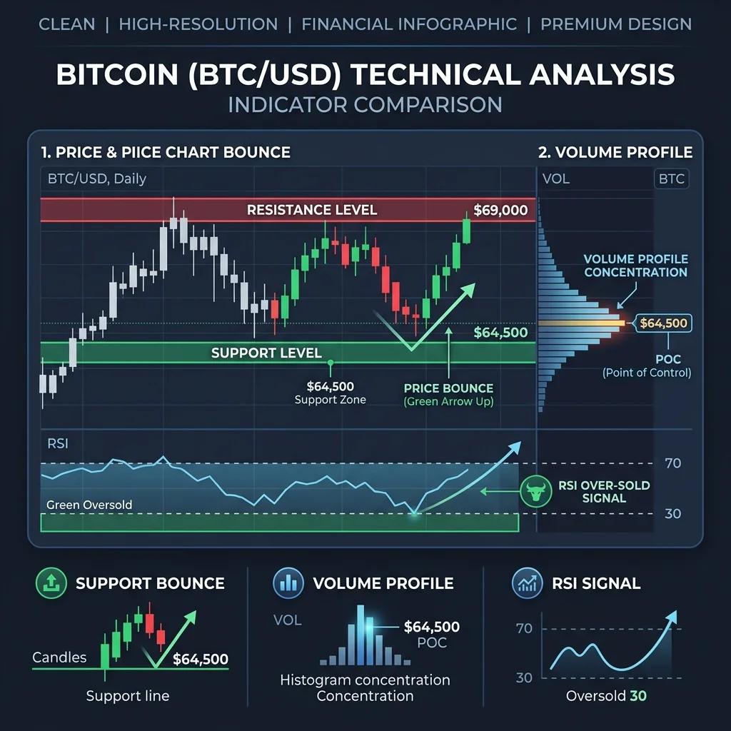 ビットコイン・テクニカル分析インフォグラフィック