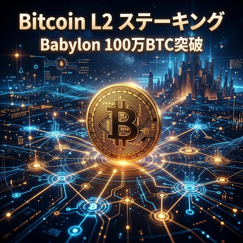 【2026年4月】ビットコイン・ステーキング時代の幕開けだゾ：Babylonが100万BTCを突破、L2エコシステムが急拡大だゾ