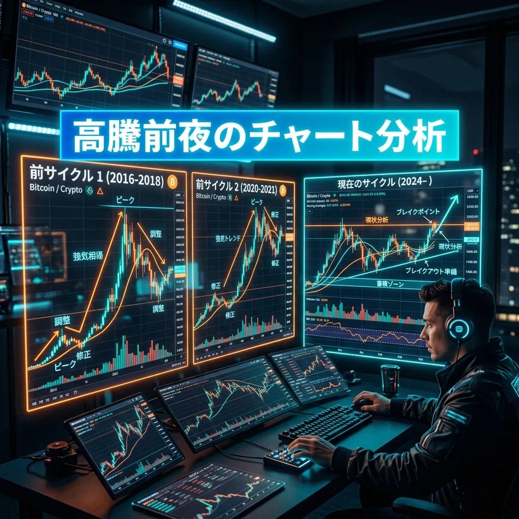 【独自分析】現在のチャートは2018・2021年の再来か？高騰前夜の近似性と今後の価格推移予測