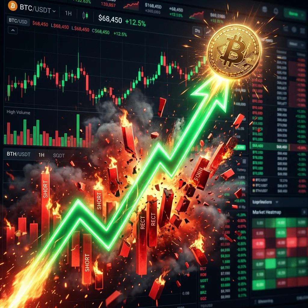【イナゴ丸焼き】ビットコインETFオプション解禁でショート勢が秒速で蒸発。クジラが仕掛ける『踏み上げ(ショートスクイーズ)』のメカニズムをハックせよ