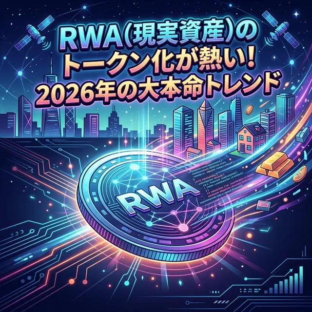 【2026年最新】RWA（現実資産のトークン化）が熱い！大本命トレンドの理由