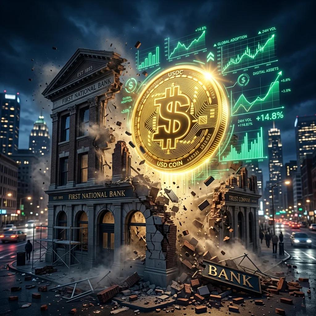 【銀行消滅】ステーブルコインの金利が一般銀行の100倍になる怪奇現象。2026年後半に賢者が仕込む「ドル箱」セービング術だゾ