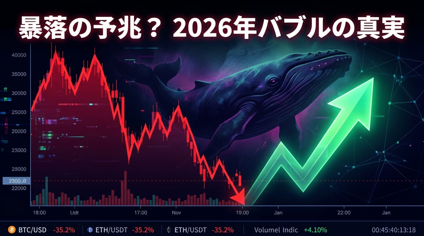 【2026年最新】仮想通貨バブル崩壊の予兆？機関投資家が逃げる銘柄と買われる3つのテーマ